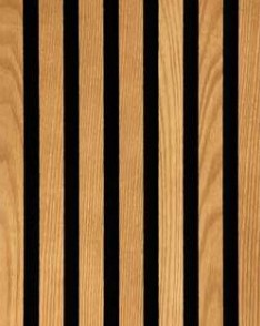 Декоративная реечная панель Woodnel Размер XL шпон ясеня (покрытие морилка)