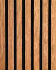 Декоративная реечная панель Woodnel Размер S шпон дуба (покрытие морилка)